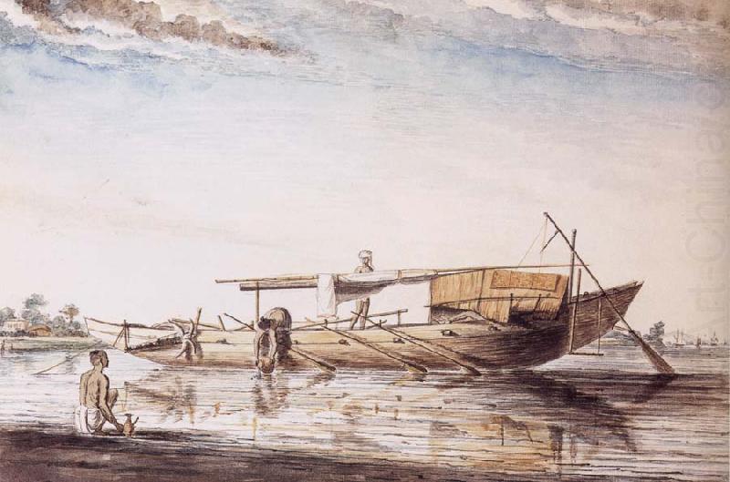 Franqois Balthazar Solvyns A Kose a Particular Kind of Boat Used at Chittagong,Bengal china oil painting image